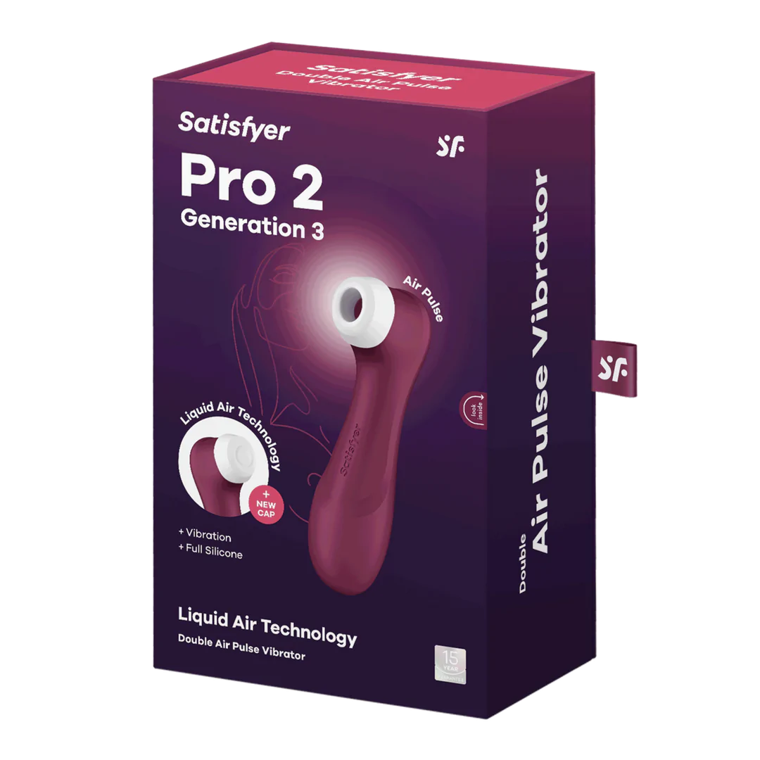 Pro 2 Gen 3 Liquid Air Technology Succión y Vibración Wine Red - Rojo Vino