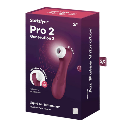 Pro 2 Gen 3 Liquid Air Technology Succión y Vibración Wine Red - Rojo Vino