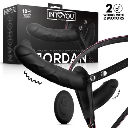 Jordan Arnes Dildo Doble con Vibracion y Control Remoto