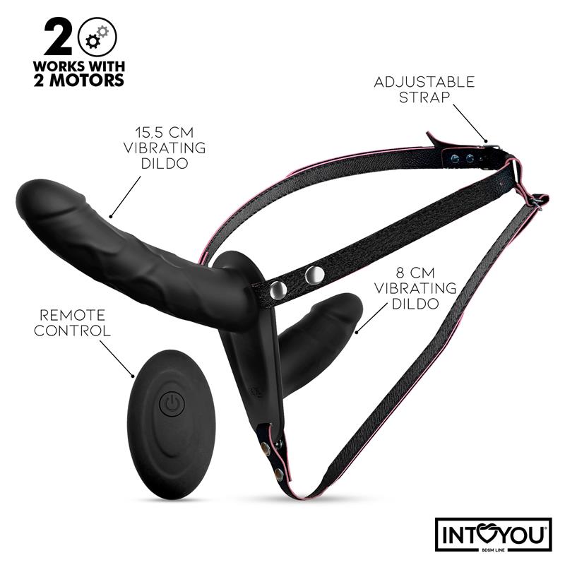 Jordan Arnes Dildo Doble con Vibracion y Control Remoto