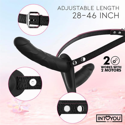 Jordan Arnes Dildo Doble con Vibracion y Control Remoto
