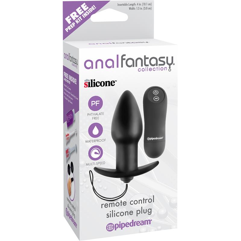 Plug Anal con Vibracion Negro