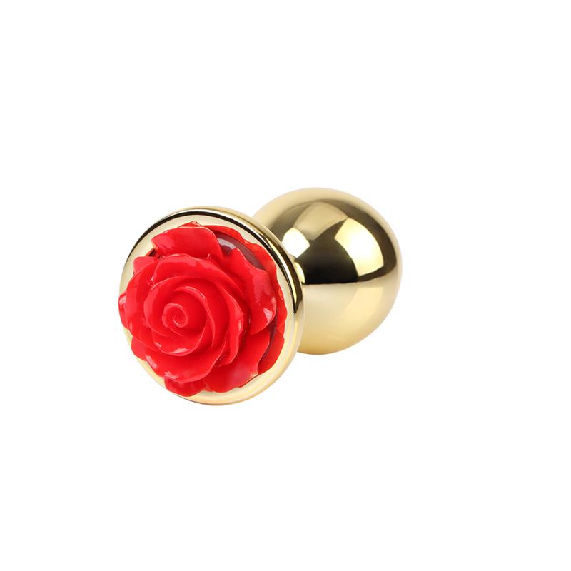 Plug Anal con Joya de Rosa Showy Rose Talla L