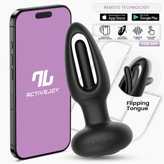 Zack Plug Anal con Flipping Tongue y Vibracion con App