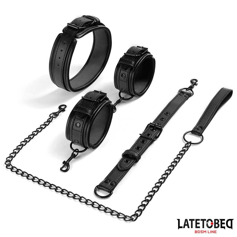 Restricciones con Collar con Correa y Esposas