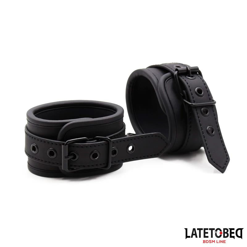 Esposas con Cadena Negro Solido