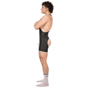 Singlet Cuerpo Kam Negro-Blanco