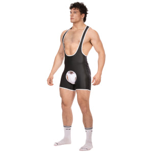 Singlet Cuerpo Kam Negro-Blanco