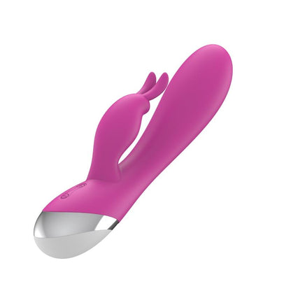 VIbrador Dual USB Silicona Rosa