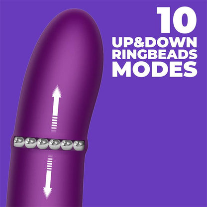 Sendel Vibrador con Anillo de Bolas Internas Up and Down y Pulsacion con App