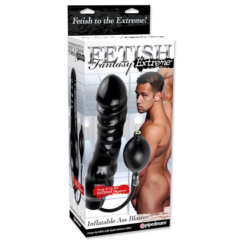 Dildo Anal Inflable Negro