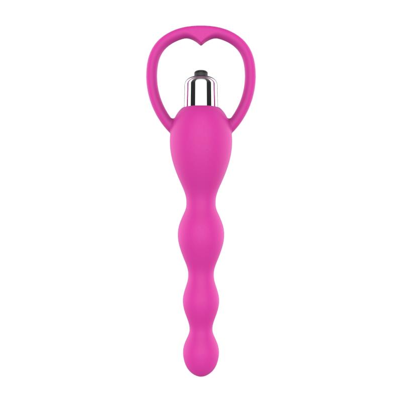 Cadena Anal con Vibracion Rosa