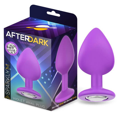 Sparkly Plug Anal Silicona Talla M Violet