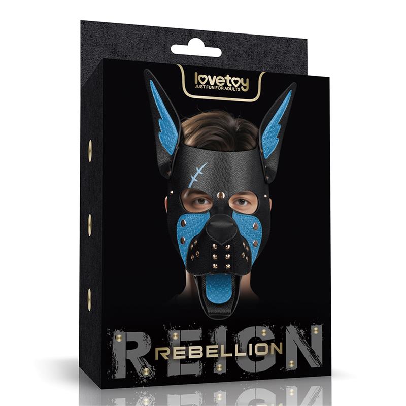 Mascara Cachorro Rebellion Reign Scarred Alpha Pup Azul