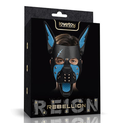 Mascara Cachorro Rebellion Reign Scarred Alpha Pup Azul