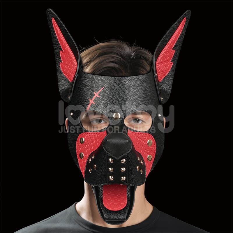 Mascara Cachorro Rebellion Reign Scarred Alpha Rojo