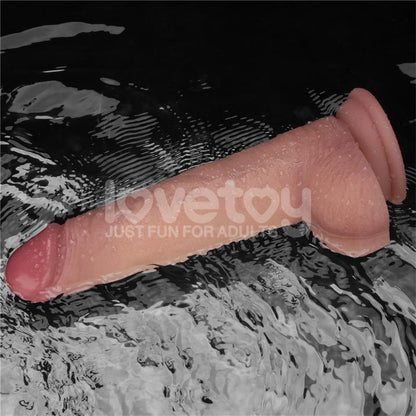 Dildo con Vibracion Piel Deslizante Silicona Dual Layer 85
