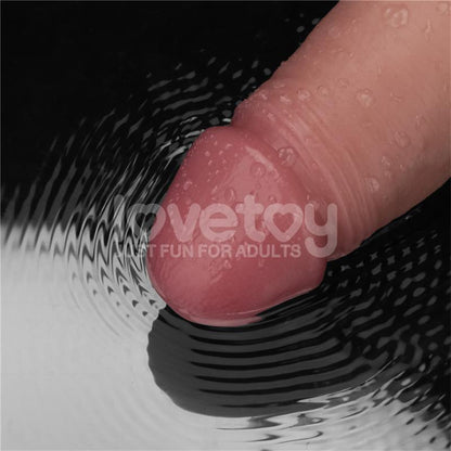 Dildo con Vibracion Piel Deslizante Silicona Dual Layer 85