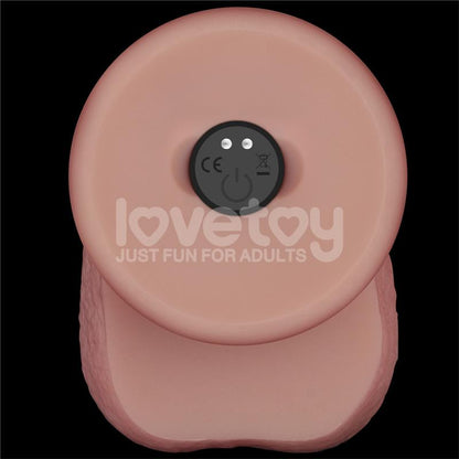 Dildo con Vibracion Piel Deslizante Silicona Dual Layer 8