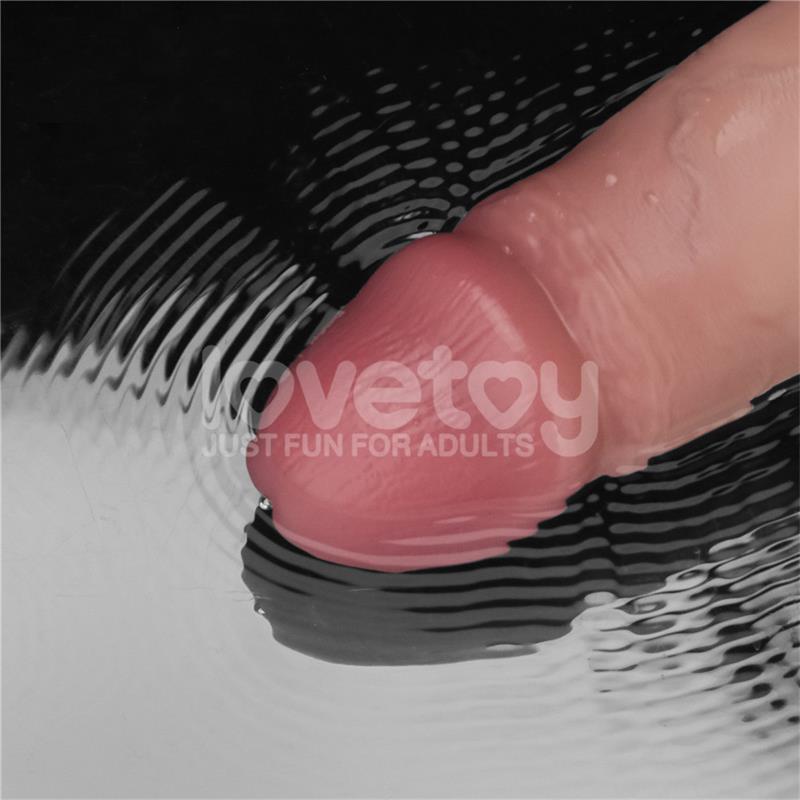 Dildo con Vibracion Piel Deslizante Silicona Dual Layer 8