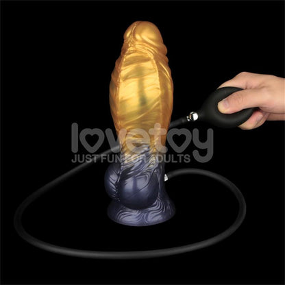 Dildo Inflable Silicona Dual Density 8