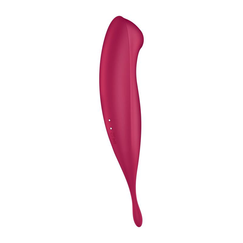 Twirling Pro Succionador y Vibrador APP Satisfyer Connect Dark Red