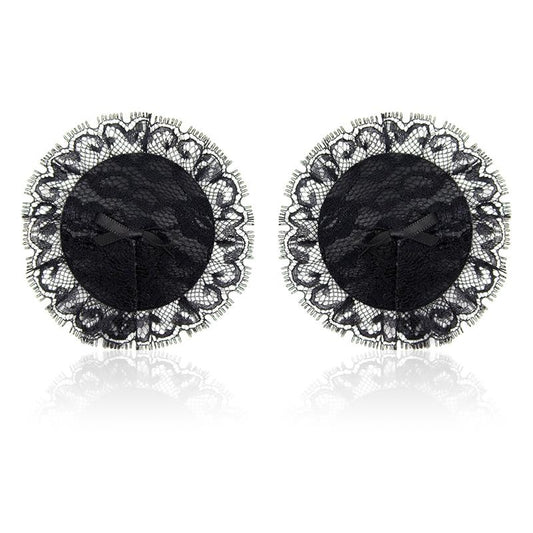 Pezoneras con Encaje Negro