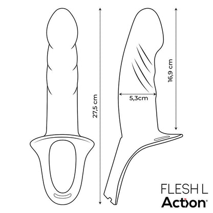 Arnes Strap on con Dildo Hueco Silicona Premium Talla L