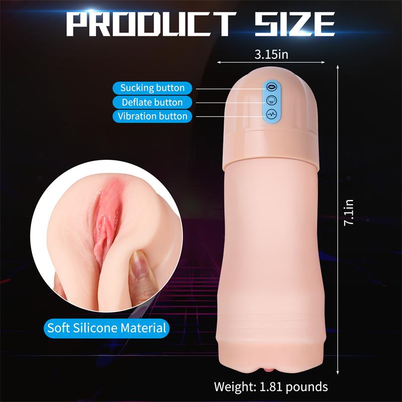 Masturbador con Vibracion y Efecto Succion Suctroker V10 X