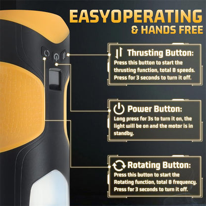 Alston Masturbador con Thrusting y Rotacion