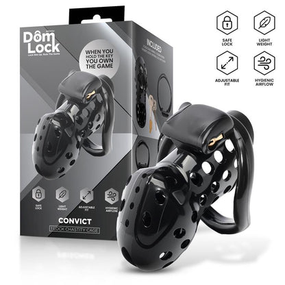 Convict Jaula para el Pene con Candado Interno