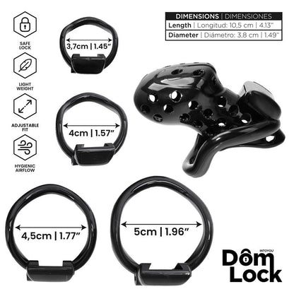 Convict Jaula para el Pene con Candado Interno