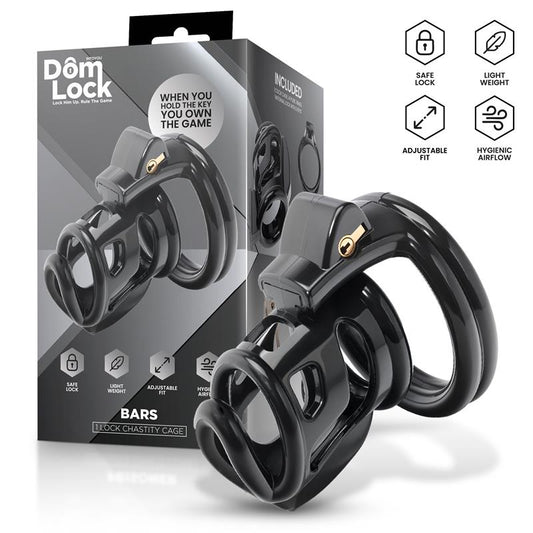 Bars Jaula para el Pene con Candado Interno
