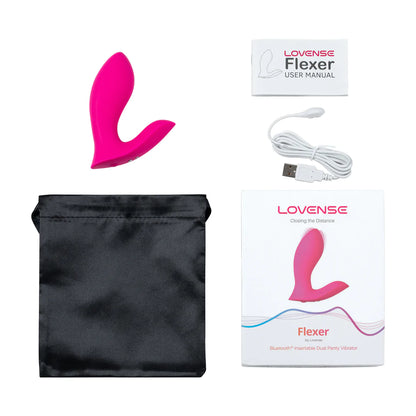 Flexer - Vibrador de dedo portátil con Bluetooth - Rosa