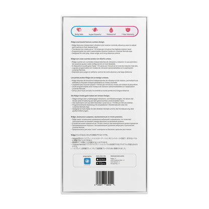 Ridge - Bolas anales vibratorias y giratorias controladas por app - Negro