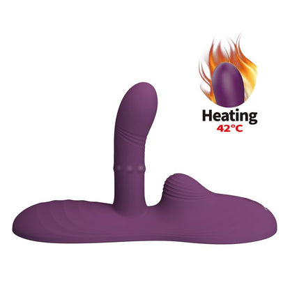 Luka Asiento con Vibrador con Finger Efecto Calor y Bolas Rotadoras