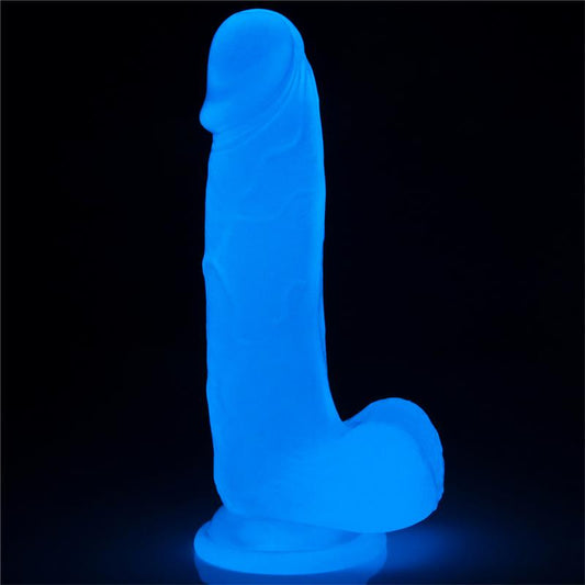 Dildo Lumino 75 Luz Azul