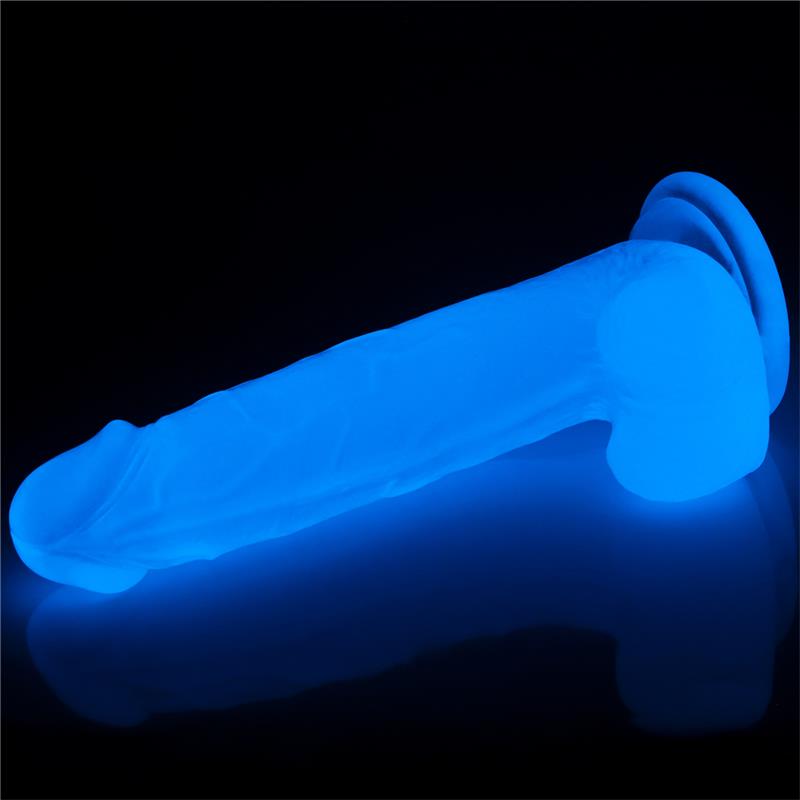 Dildo Lumino 75 Luz Azul