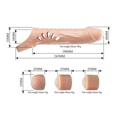 Funda para el Pene con Extensores