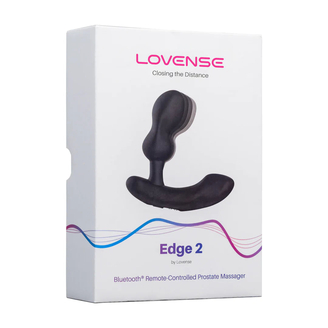 Edge 2 - Masajeador de próstata ajustable con motor dual y control por aplicación - Negro