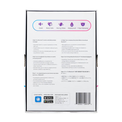 Edge 2 - Masajeador de próstata ajustable con motor dual y control por aplicación - Negro