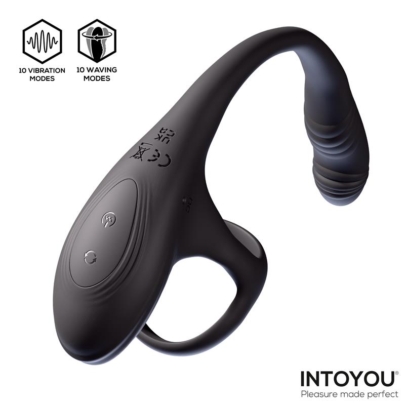 Kamber Plug Anal Vibracion y Waving 360º y Estimulador Testiculos