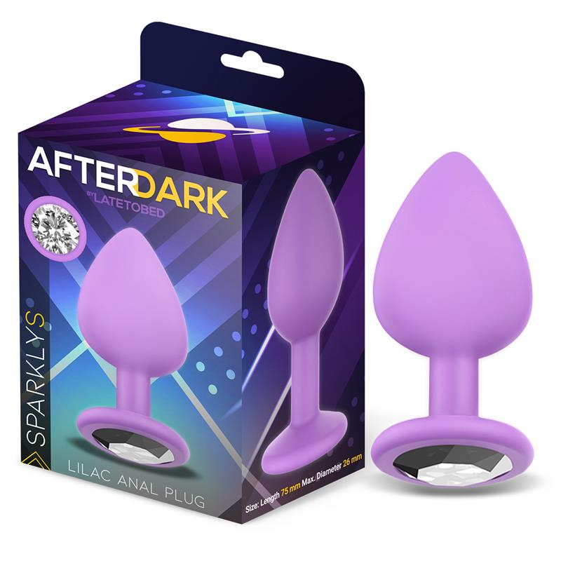 Sparkly Plug Anal Silicona Talla S Lilac