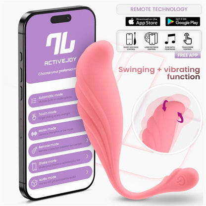 Huevo Vibrador con Movimiento Waving con APP USB