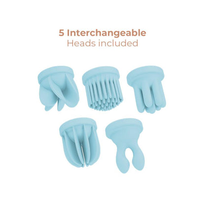 Estimulador Caress Vibracion y Rotacion Light blue
