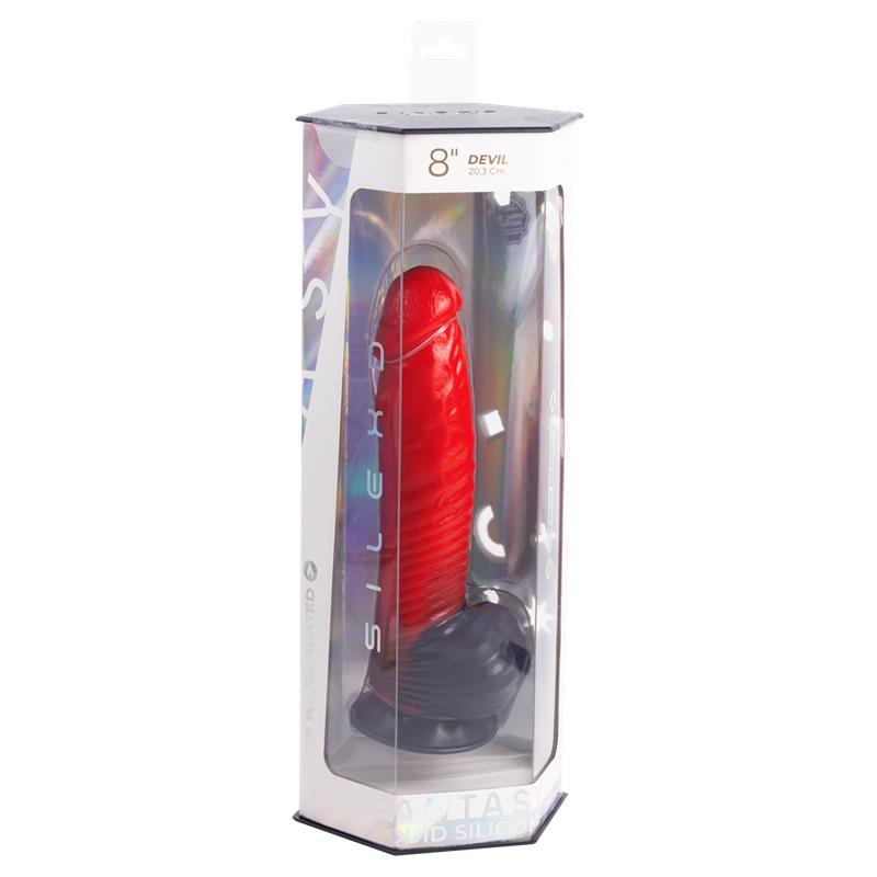 Dildo Silicona Liquida Devil Red 8