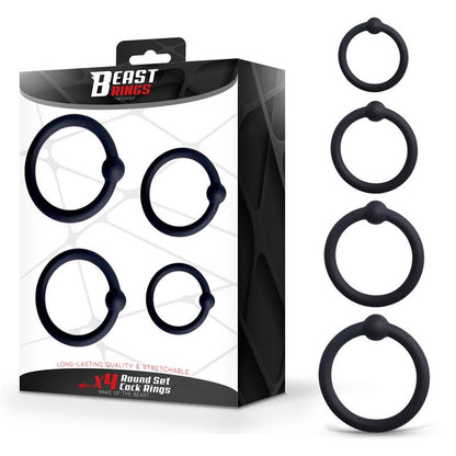 Set de 4 Anillos para el Pene Silicona