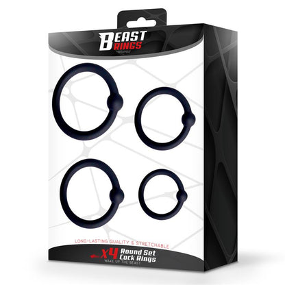 Set de 4 Anillos para el Pene Silicona