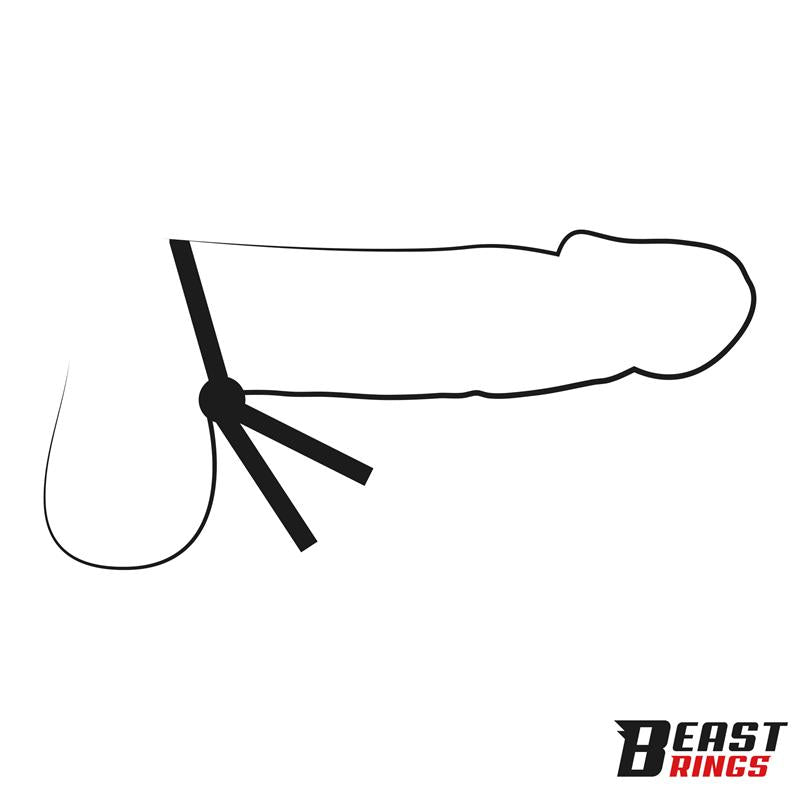 Lasso Anillo para el Pene Silicona Ajustable