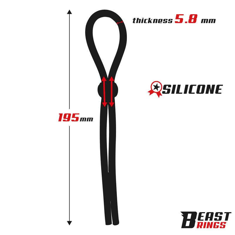 Lasso Anillo para el Pene Silicona Ajustable